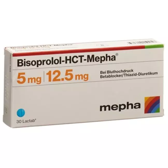 Bisoprolol HCT Mepha 5/12.5 mg 30 Lactabs Bisoprolol HCT Mepha 5/12.5 mg 30 Lactabs