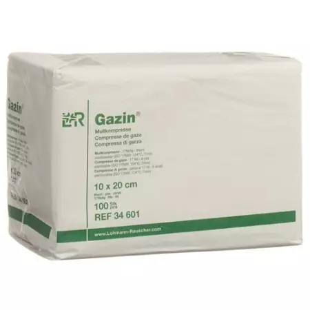 Gazin Mullkompresse 10x20см 8-fach 17-fadig 100 штук Gazin Mullkompresse 10x20см 8-fach 17-fadig 100 штук