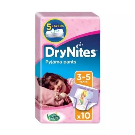 Нічні підгузки Huggies Drynites для дівчаток 3-5 років 10 шт