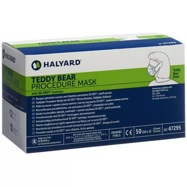 Halyard Procedure Mask Care Bear white type II 50 шт