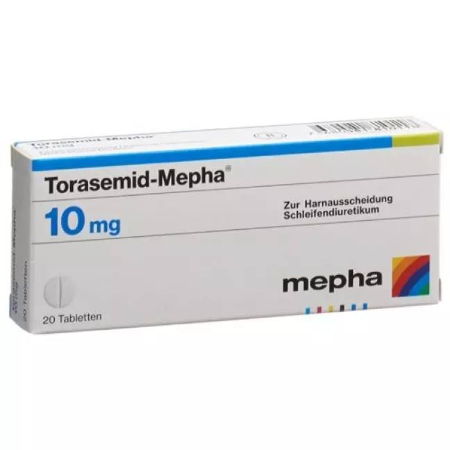 Торасемід-Мефа таблетки 10 мг 20 шт Торасемід-Мефа таблетки 10 мг 20 шт