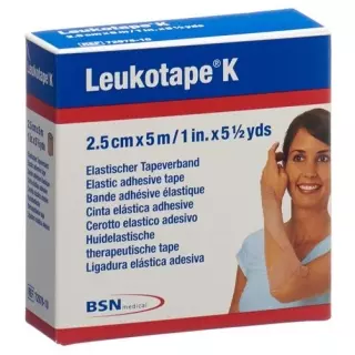 Гіпсова пов'язка Leukotape K 5мх2,5см кольору шкіри
