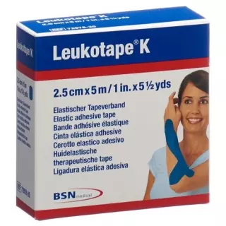 Гіпсова пов'язка Leukotape K 5мх2,5см синя