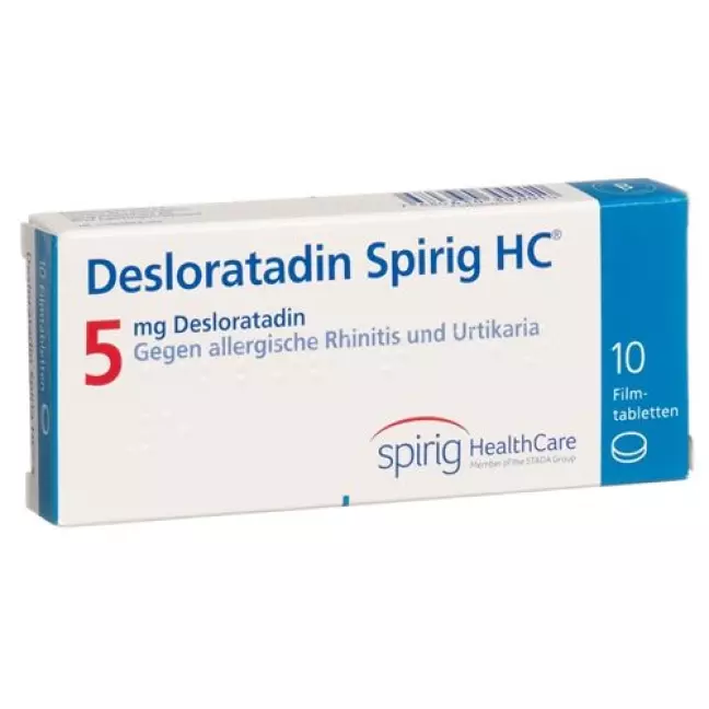Desloratadine Spirig HC Filmtabl 5 мг 10 шт Desloratadine Spirig HC Filmtabl 5 мг 10 шт
