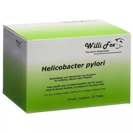 Willi Fox Аналіз крові на Helicobacter Pylori 20 шт Willi Fox Аналіз крові на Helicobacter Pylori 20 шт