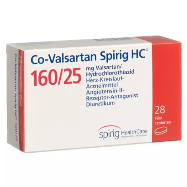 CO Valsartan Spirig 160/25 28 filmtablets CO Valsartan Spirig 160/25 28 filmtablets