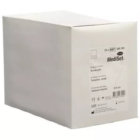 Тампони Mediset круглі 4 см стерильні 30 пакетиків 6 шт