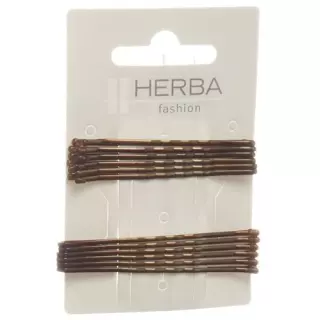 Затискач Herba 6+6,5см коричневий 12 шт