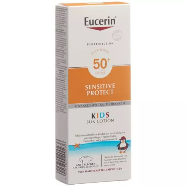 Eucerin SUN KIDS Sensitive Protect Sun Lotion SPF50+ Tb 400 мл Eucerin SUN KIDS Sensitive Protect Sun Lotion SPF50+ Tb 400 мл
