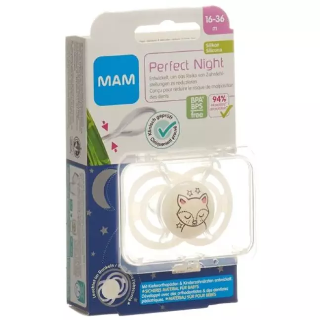 Пуска силіконова MAM Perfect Night 16-36 міс Пуска силіконова MAM Perfect Night 16-36 міс