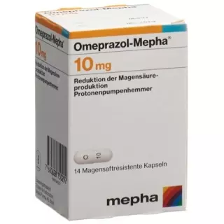 Омепразол-Мефа капсули 10 мг Fl 98 шт