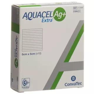 AQUACEL Ag Hydrofibre Dressing Extra 5х5 см 10 шт