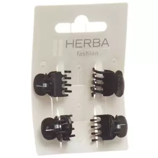 Пінцет Herba 1,6 см чорний 4 шт