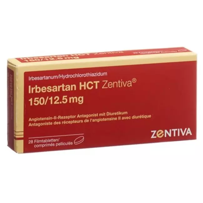 Irbesartan HCT Zentiva Filmtable 150/12,5 мг 28 шт Irbesartan HCT Zentiva Filmtable 150/12,5 мг 28 шт