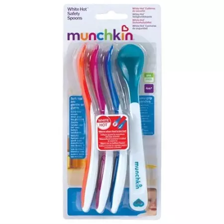 MUNCHKIN Safety Spoon White Hot 4 шт