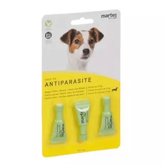 martec PET CARE Drop on ANTIPARASITE dog -15кг 3 Тб 1 мл