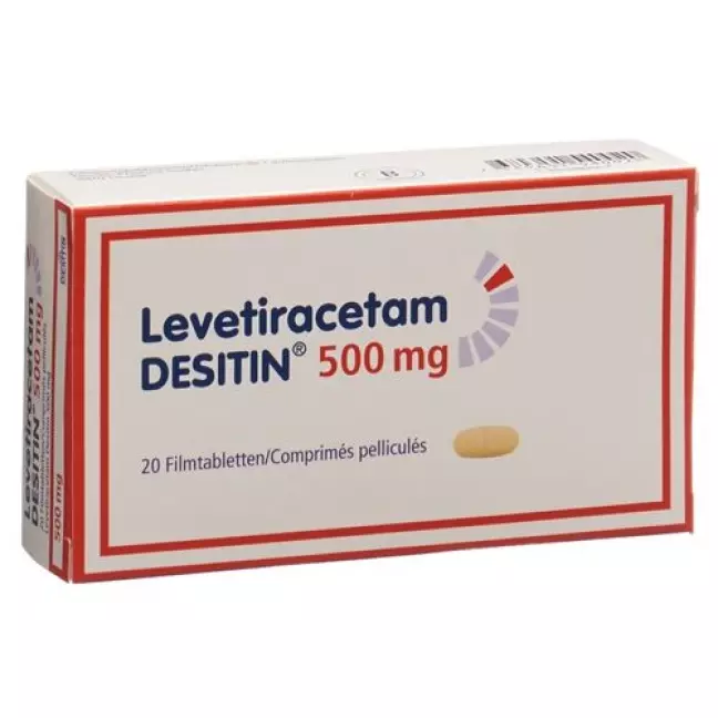 Levetiracetam DESITIN Filmtabl 500 мг 20 шт Levetiracetam DESITIN Filmtabl 500 мг 20 шт