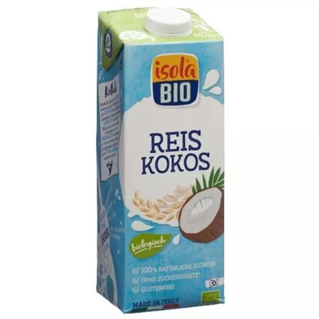 Органічний кокосовий рисовий напій Isola Tetra 1 л Органічний кокосовий рисовий напій Isola Tetra 1 л