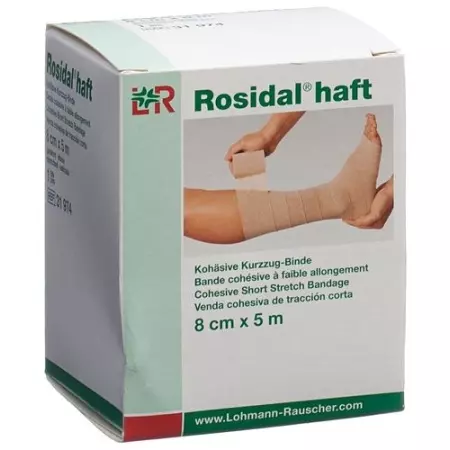 Короткорозтяжний бинт Rosidal клейкий 8см х 5м