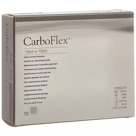 Carboflex Aktivkohle Verband 10x10см стерильный 10 штук Carboflex Aktivkohle Verband 10x10см стерильный 10 штук