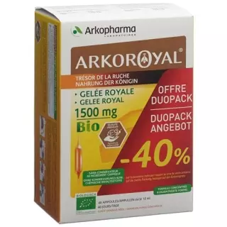 Arkoroyal Royal Jelly Trinkamp 1500 мг Bio Duo 2 х 20 шт