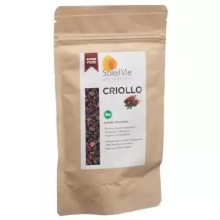 Органічні сирі какао-чіпси Soleil Vie Criollo 120 г