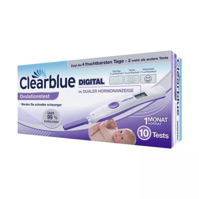 Тест на овуляцію Clearblue Digital 10 шт Тест на овуляцію Clearblue Digital 10 шт