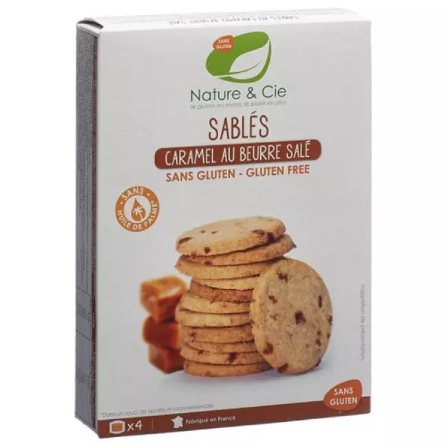 Печиво Nature & Cie карамельне пісочне без глютену 135 г