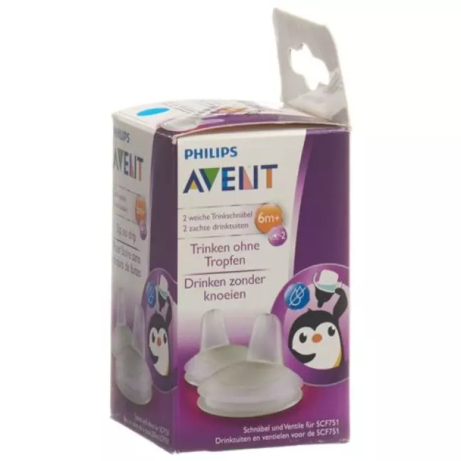 Змінний носик Avent Philips для чашки Sip No Drip синій/рожевий Змінний носик Avent Philips для чашки Sip No Drip синій/рожевий