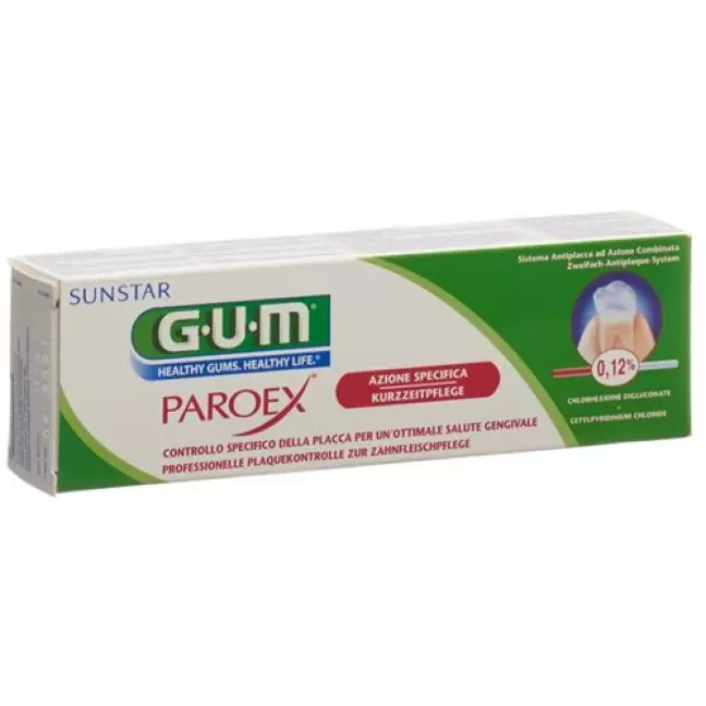 Зубна паста GUM SUNSTAR PAROEX 0,12% хлоргексидину 75 мл