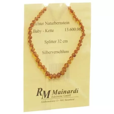 Mainardi янтарь Babykette Splitter 32см Silberverschluss Mainardi янтарь Babykette Splitter 32см Silberverschluss