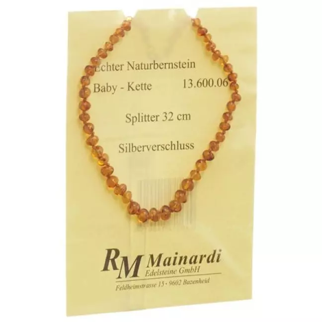 Mainardi янтарь Babykette Splitter 32см Silberverschluss Mainardi янтарь Babykette Splitter 32см Silberverschluss
