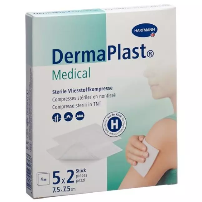 Dermaplast Medical Vliesstoffkompresse 5 штук Dermaplast Medical Vliesstoffkompresse 5 штук