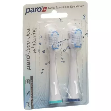 Paro deep clean whitening замінна зубна щітка sonic 2 шт Paro deep clean whitening замінна зубна щітка sonic 2 шт