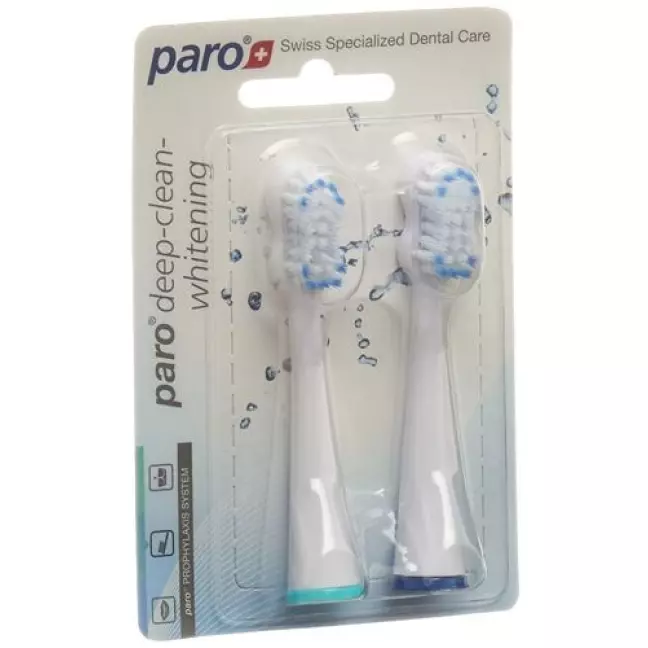 Paro deep clean whitening замінна зубна щітка sonic 2 шт Paro deep clean whitening замінна зубна щітка sonic 2 шт