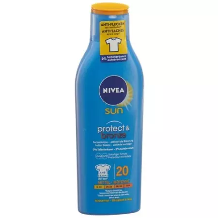 Сонцезахисний лосьйон Nivea Sun Protect & Bronze SPF 20 активує Сонцезахисний лосьйон Nivea Sun Protect & Bronze SPF 20 активує