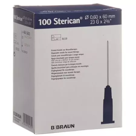 Голка STERICAN 23G 0,60x60мм синя Luer 100 шт