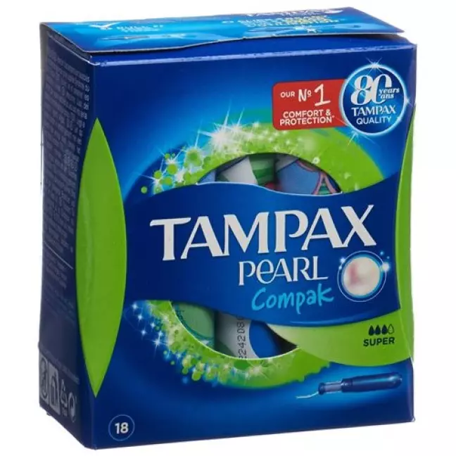 Tampax Тампони Compak Pearl Super 18 шт Tampax Тампони Compak Pearl Super 18 шт