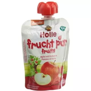 Holle Pouchy яблуко з полуницею 90 г