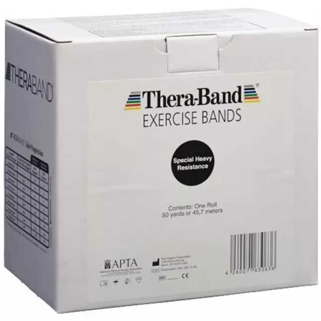 Thera Band 45mx12.7cm чорний особливої ​​міцності