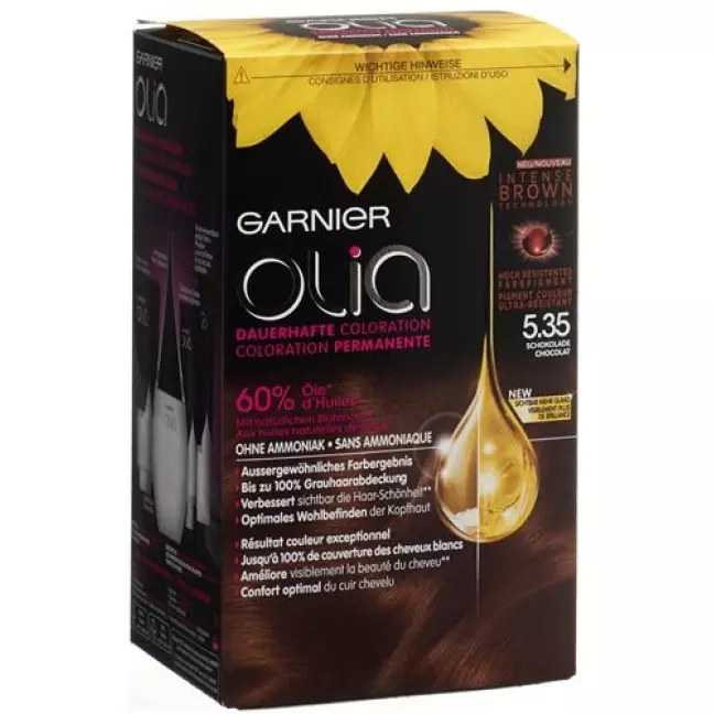 Фарба для волосся Olia 5.35 Intense Brown Chocolate Фарба для волосся Olia 5.35 Intense Brown Chocolate