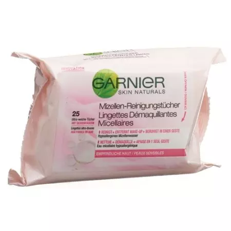 Очищаючі серветки GARNIER Nat Micellar 25 шт