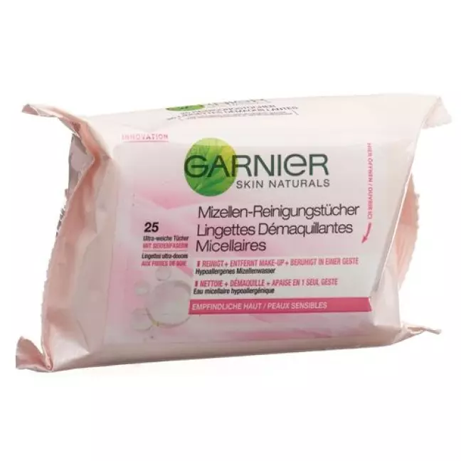 Очищаючі серветки GARNIER Nat Micellar 25 шт