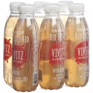 Органічний холодний чай VIVITZ яблуко м'ята 6 x 0,5 л