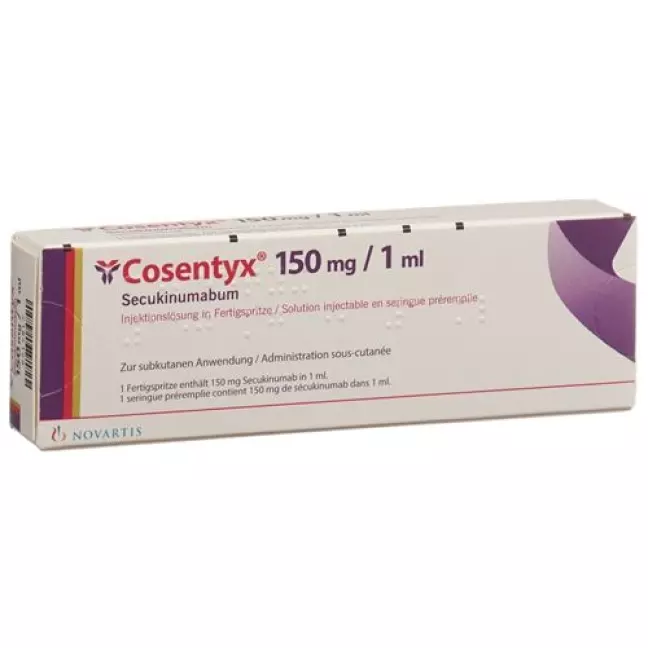 Cosentyx Inj Lös 150 мг/1мл Ферцпр 2 шт Cosentyx Inj Lös 150 мг/1мл Ферцпр 2 шт
