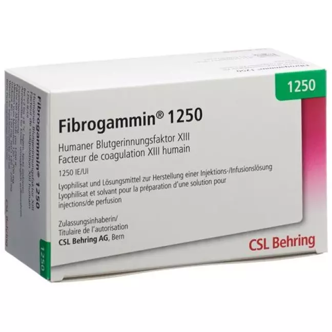Fibrogammin dry sub 1250 МО з розчинником з набором для перенесення