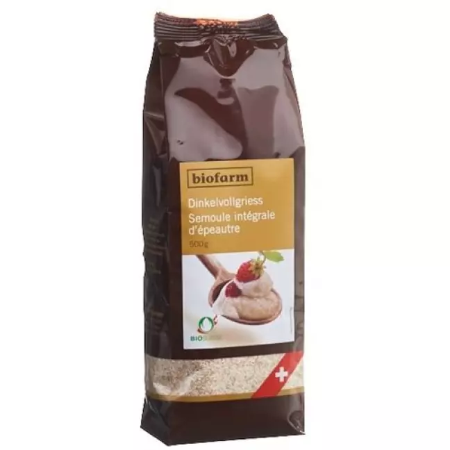 Biofarm Spelt Whole Semolina Bud 500 г Biofarm Spelt Whole Semolina Bud 500 г