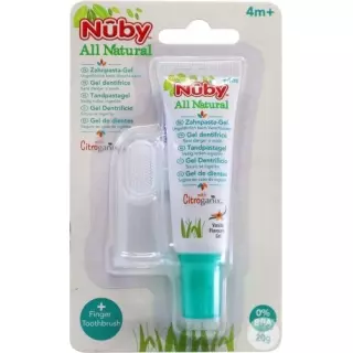 Зубна щітка і зубна паста Nuby All Naturals 20 г