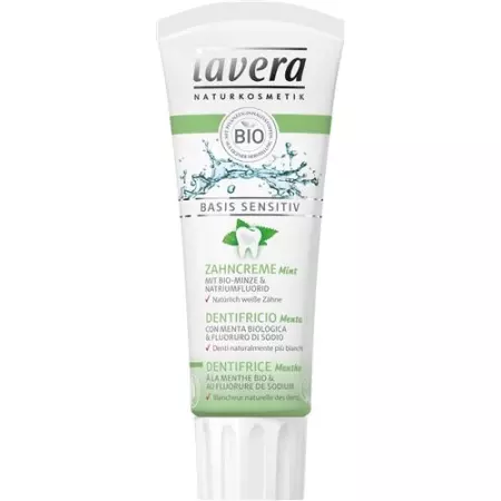 Lavera зубная паста Mint Basis Sensitiv в тюбике 75мл Lavera зубная паста Mint Basis Sensitiv в тюбике 75мл