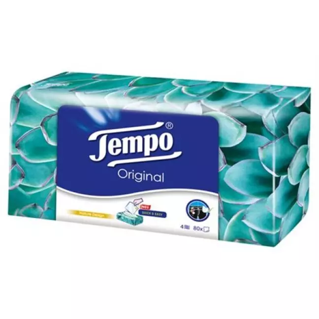 Хустки Tempo Classic Box 80 шт